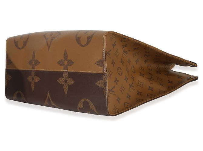Borsa Onthego GM in tela Monogramma inverso Louis Vuitton Marrone - vista 6