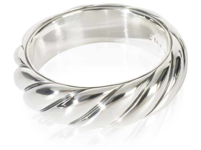 David Yurman Sterling Silver  Sculpted Cable Ring - view 2