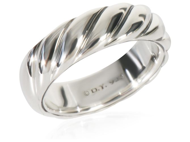 David Yurman Sterling Silver  Sculpted Cable Ring - view 3