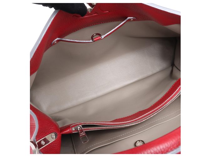 Borsa Louis Vuitton Parnassea Capucines GM in rosso M48871 Beige - vista 20