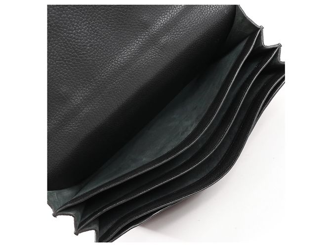 Sac à dépêches HERMÈS Borsa Depeche 38 in pelle Ardennes nera V:1992 Nero - vista 12