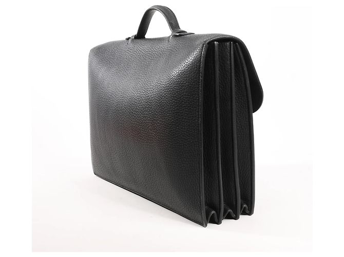 Sac à dépêches HERMÈS Borsa Depeche 38 in pelle Ardennes nera V:1992 Nero - vista 3