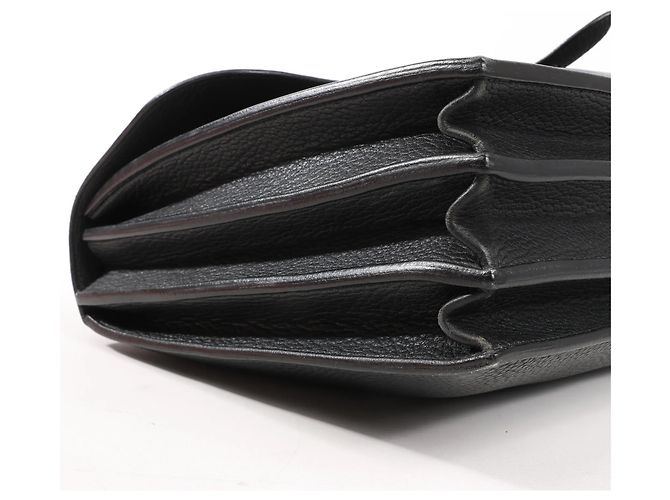 Sac à dépêches HERMÈS Borsa Depeche 38 in pelle Ardennes nera V:1992 Nero - vista 8