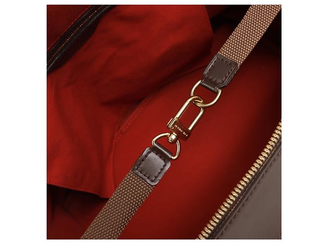 Borsa Louis Vuitton Greenwich PM Damier Ebene in marrone N41165 Rosso - vista 15
