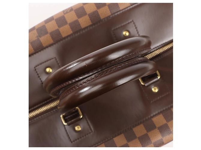 Borsa Louis Vuitton Greenwich PM Damier Ebene in marrone N41165 Rosso - vista 5