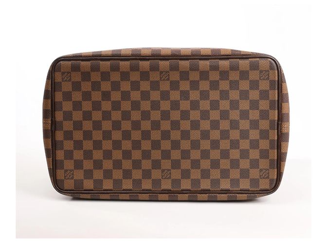 Borsa Louis Vuitton Greenwich PM Damier Ebene in marrone N41165 Rosso - vista 6
