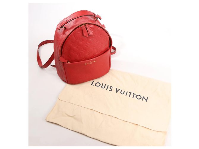 Twist Zaino Monogram Empreinte Sorbonne Louis Vuitton in rosso M44015 - vista 12