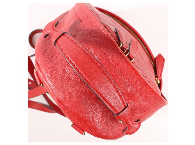 Twist Zaino Monogram Empreinte Sorbonne Louis Vuitton in rosso M44015 - vista 4
