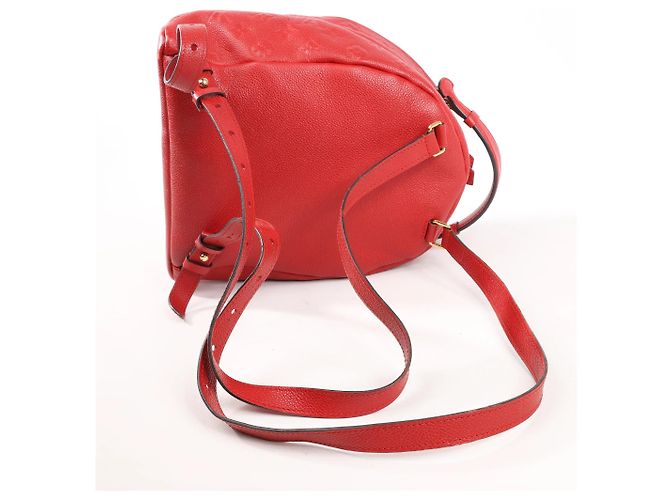 Twist Zaino Monogram Empreinte Sorbonne Louis Vuitton in rosso M44015 - vista 6