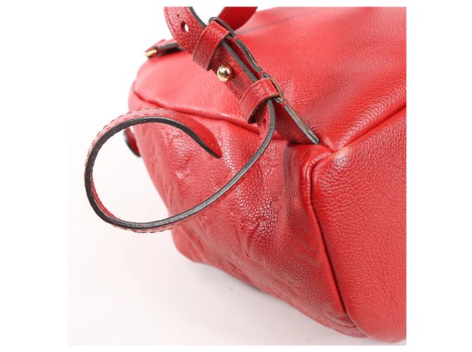 Twist Zaino Monogram Empreinte Sorbonne Louis Vuitton in rosso M44015 - vista 9