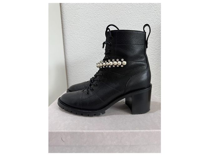 Stivaletti Jimmy Choo Cruz 65 in pelle nera 40 Nero - vista 2