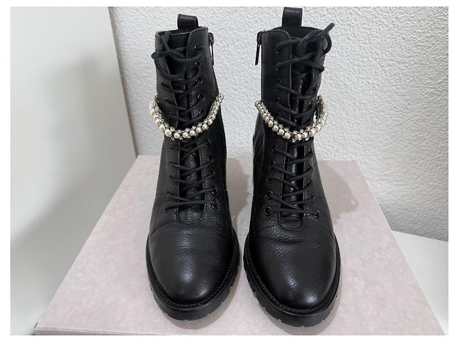 Stivaletti Jimmy Choo Cruz 65 in pelle nera 40 Nero - vista 3
