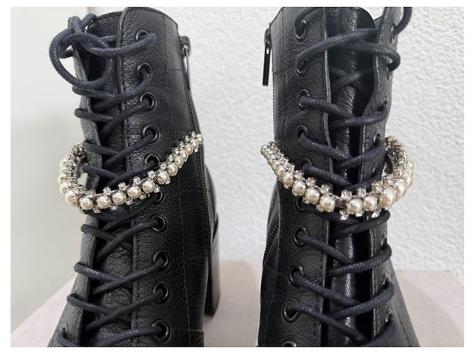 Stivaletti Jimmy Choo Cruz 65 in pelle nera 40 Nero - vista 9