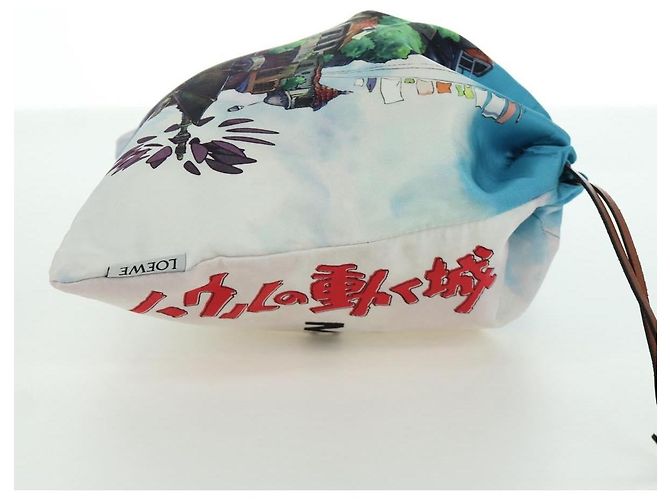 Loewe Paula Drawstring Printed Canvas Small Multicolore - vista 4