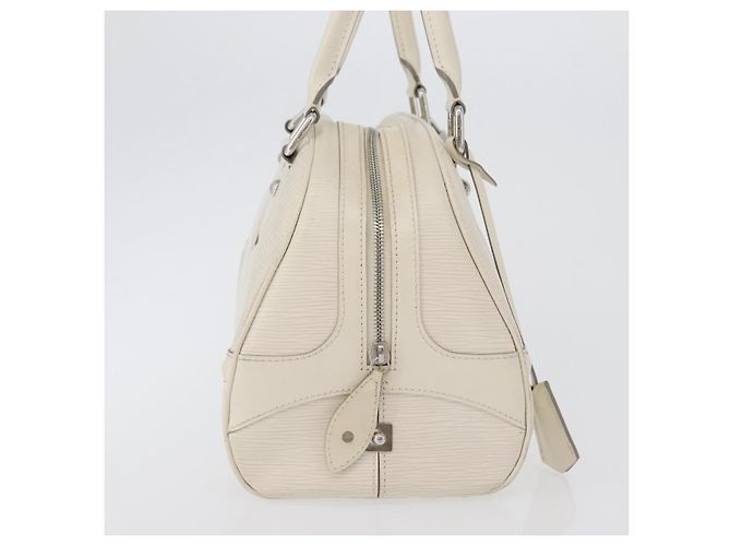 Borsa da bowling Montaigne Louis Vuitton in pelle Epi PM Bianco - vista 4