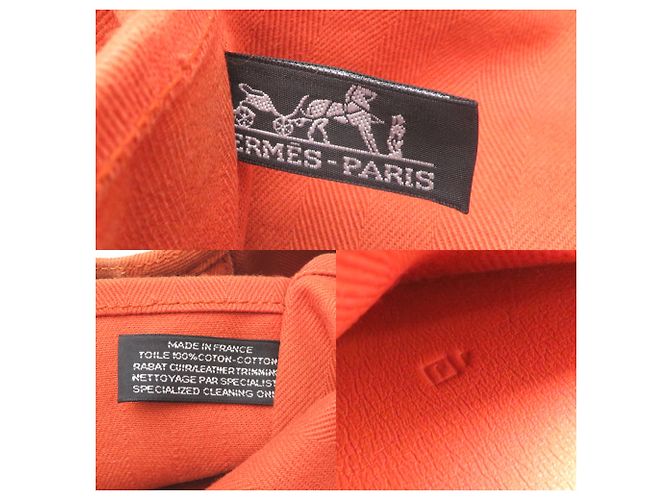 Borsa a mano Hermès Valparaiso MM Arancione - Ansicht 7