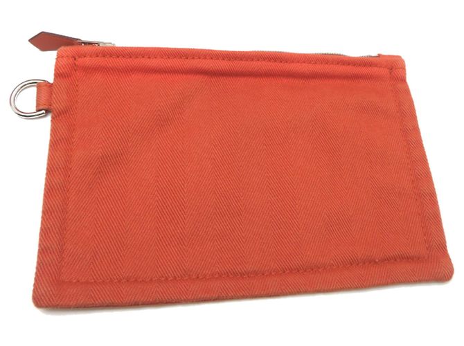 Borsa a mano Hermès Valparaiso MM Arancione - Ansicht 9