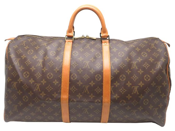 Borsa Boston Keepall 55 Louis Vuitton Marrone - vista 2