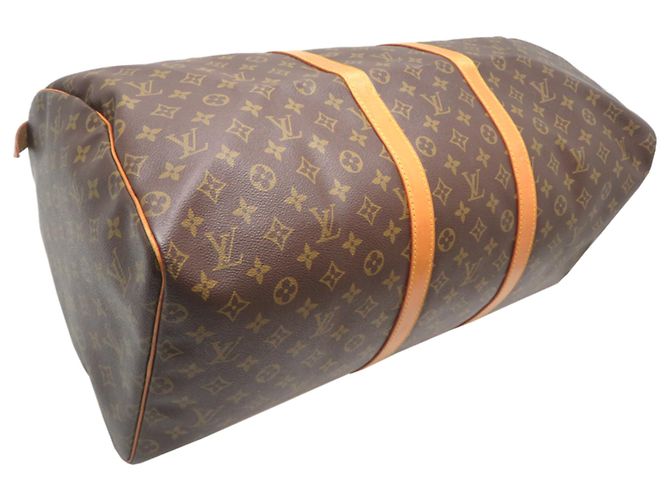 Borsa Boston Keepall 55 Louis Vuitton Marrone - vista 3