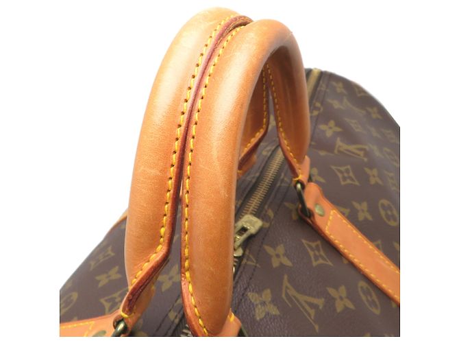 Borsa Boston Keepall 55 Louis Vuitton Marrone - vista 5