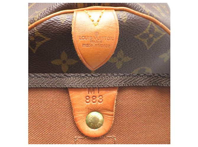 Borsa Boston Keepall 55 Louis Vuitton Marrone - vista 7