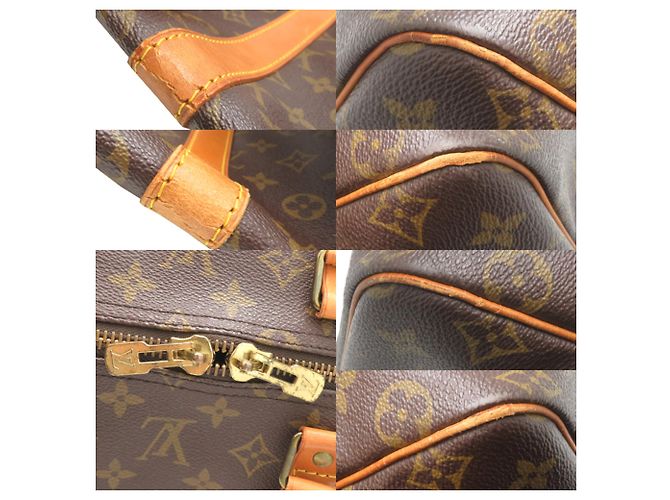 Borsa Boston Keepall 55 Louis Vuitton Marrone - vista 9