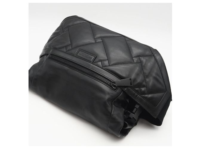 Borsa a tracolla in pelle perforata Bottega Veneta Nero - vista 4