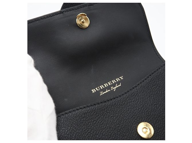 Bolso de hombro de cuero con hebilla Burberry Negro - vista 10