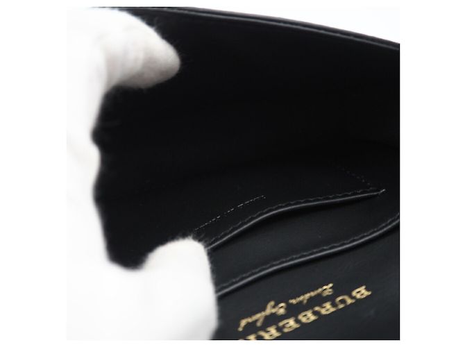 Bolso de hombro de cuero con hebilla Burberry Negro - vista 11