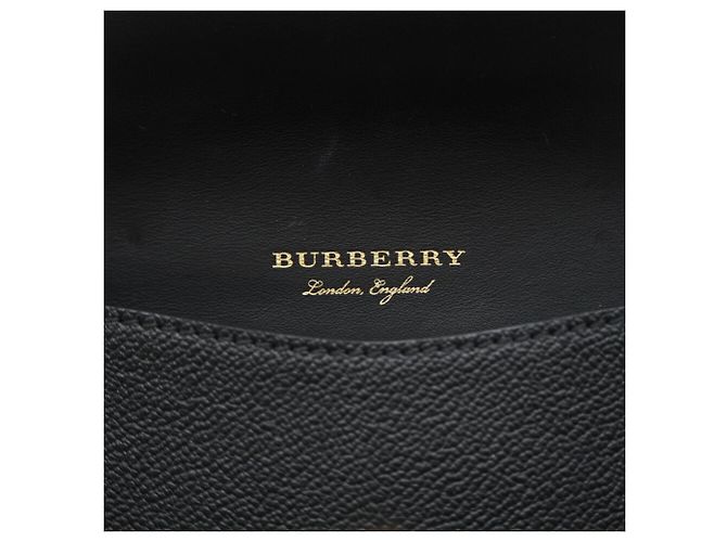Bolso de hombro de cuero con hebilla Burberry Negro - vista 13