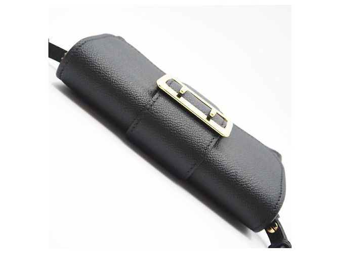 Bolso de hombro de cuero con hebilla Burberry Negro - vista 8