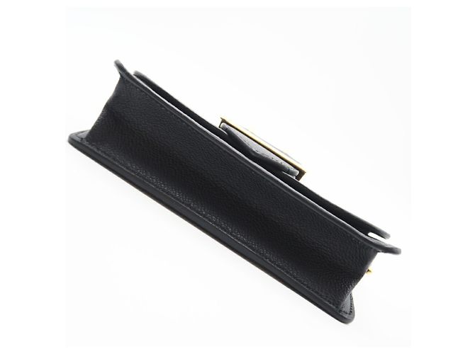 Bolso de hombro de cuero con hebilla Burberry Negro - vista 9