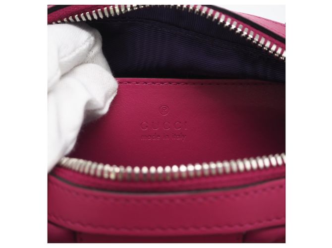 Gucci GG Matelasse Nylon Shoulder Bag Pink - view 11