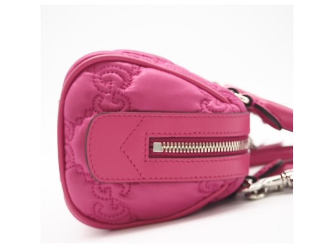 Gucci GG Matelasse Nylon Shoulder Bag Pink - view 5