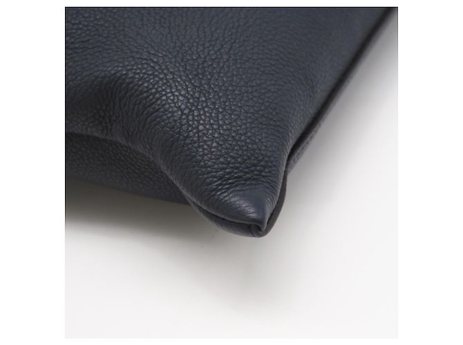 Borsa a spalla in pelle con logo Fendi Marrone Blu navy - vista 10