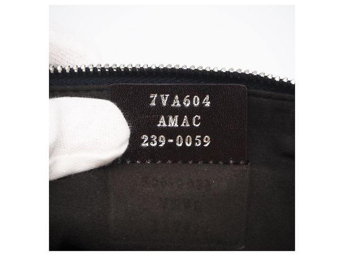Borsa a spalla in pelle con logo Fendi Marrone Blu navy - vista 14