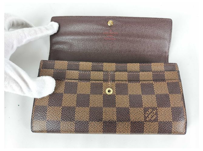 Cartera Sarah NM Damier Louis Vuitton Castaño - vista 2