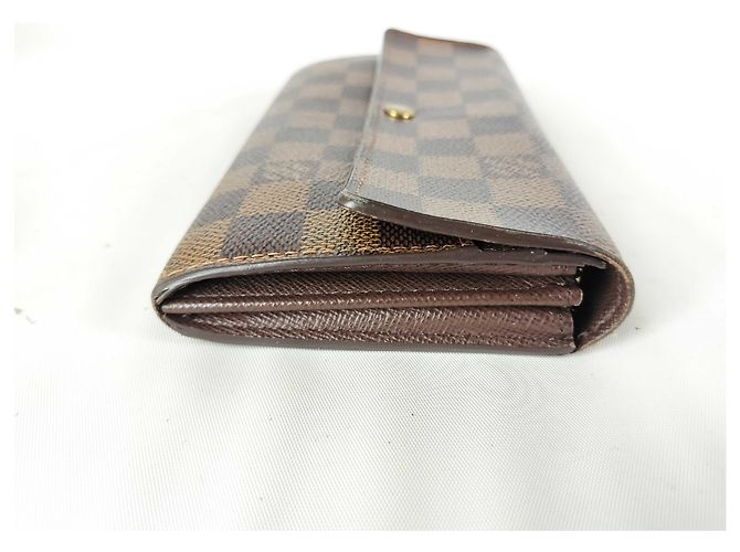 Cartera Sarah NM Damier Louis Vuitton Castaño - vista 3