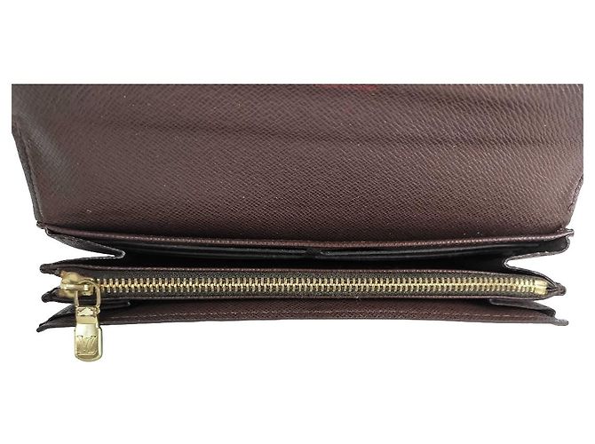 Cartera Sarah NM Damier Louis Vuitton Castaño - vista 4