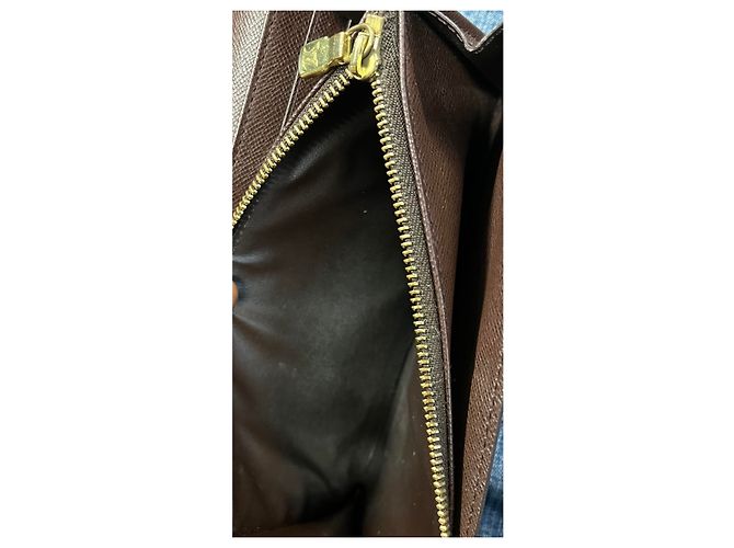 Cartera Sarah NM Damier Louis Vuitton Castaño - vista 6