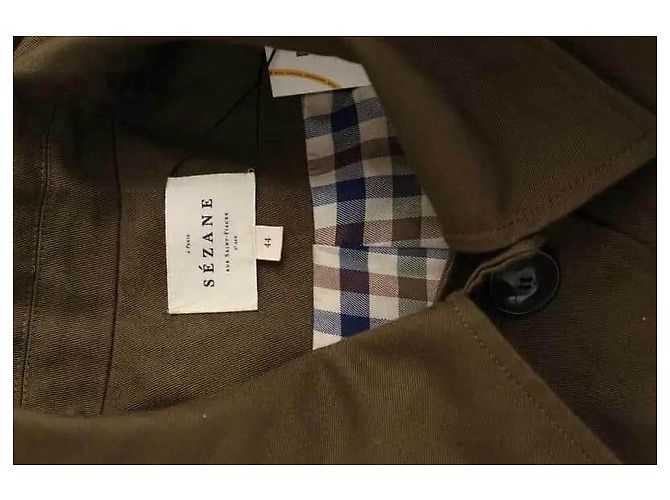 SéZane Khakifarbener Baumwoll-Trenchcoat - Ansicht 5