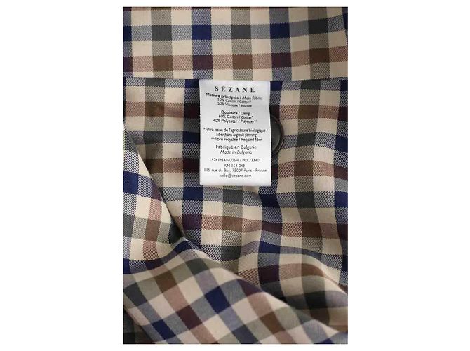 SéZane Khakifarbener Baumwoll-Trenchcoat - Ansicht 6