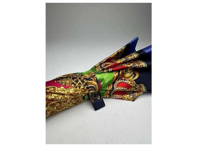 Vintage Gianni Versace abstrakter mehrfarbiger Regenschirm Mehrfarben - Ansicht 3