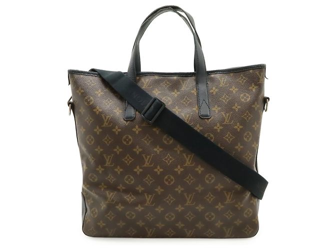 Borsa tote Davis Monogram Macassar Louis Vuitton Marrone Nero Monogramma - vista 2