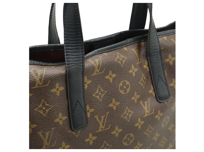 Borsa tote Davis Monogram Macassar Louis Vuitton Marrone Nero Monogramma - vista 9