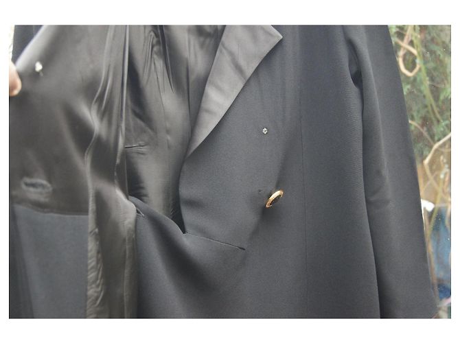 Guy Laroche Smoking Kleid Schwarz Acetat Viskose - Ansicht 7