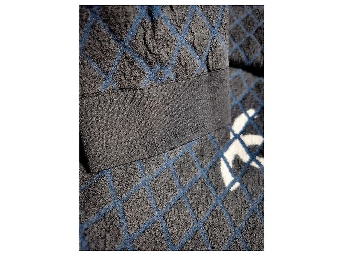 Chanel Coco Neige 2019 – Mono CC Logo de Lana & Cachemira – Talla 36 Azul marino - vista 4