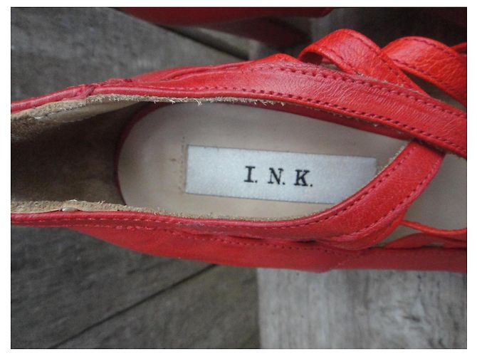 Autre Marque Tacchi I.N.K in pelle rossa Rosso - vista 7