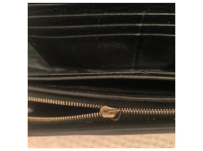 Cartera Gucci Horsebit en cuero negro con cinta Web - vista 5