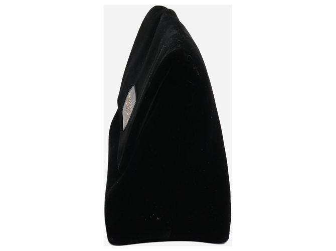 Tom Ford Borsa a spalla in velluto nero con catena - vista 4